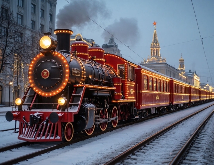 Прибытие поезда Деда Мороза в Москву – 2 и 3 января! - Вызов Деда Мороза и Снегурочки 2025-2026